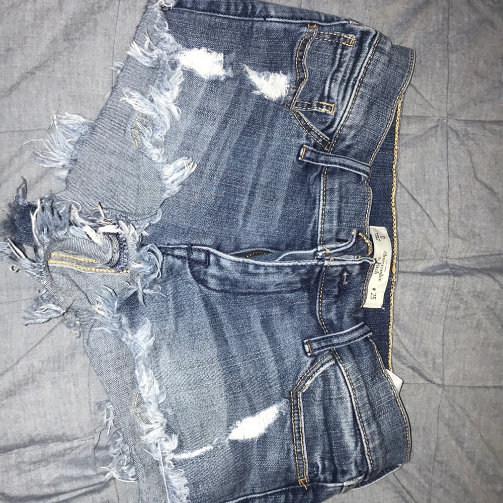 Abercrombie & Fitch Blue Jean Shorts